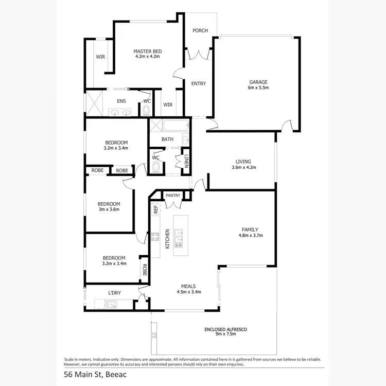 Floorplan of Homely house listing, 56 Main Street, Beeac VIC 3251