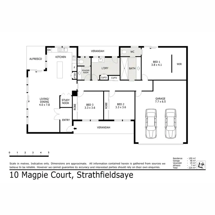 Floorplan of Homely house listing, 10 Magpie Court, Strathfieldsaye VIC 3551