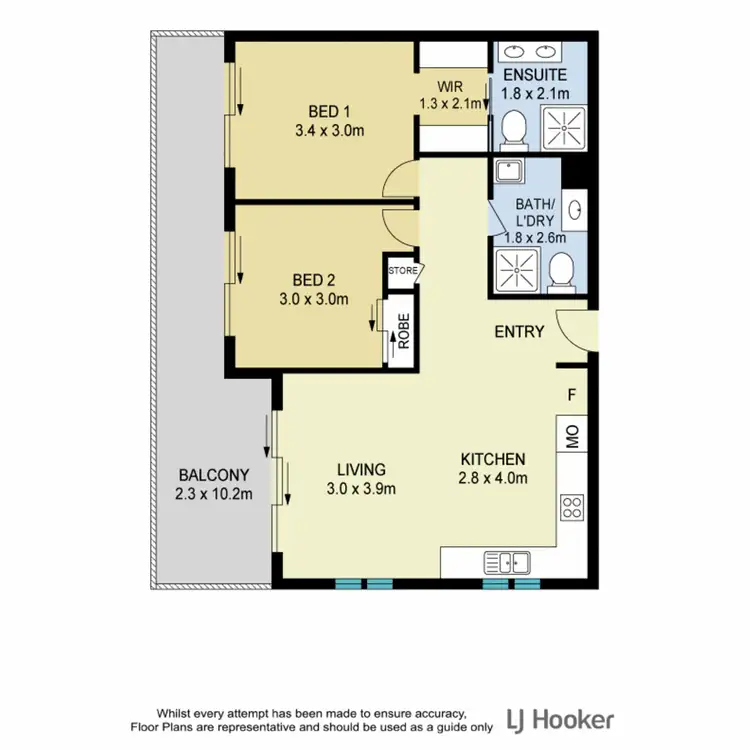Floorplan of Homely unit listing, 606/428 Hamilton Road, Chermside QLD 4032