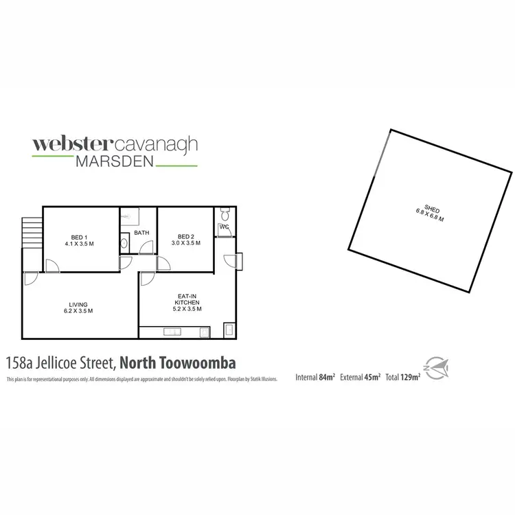 Floorplan of Homely house listing, 158A Jellicoe Street, North Toowoomba QLD 4350