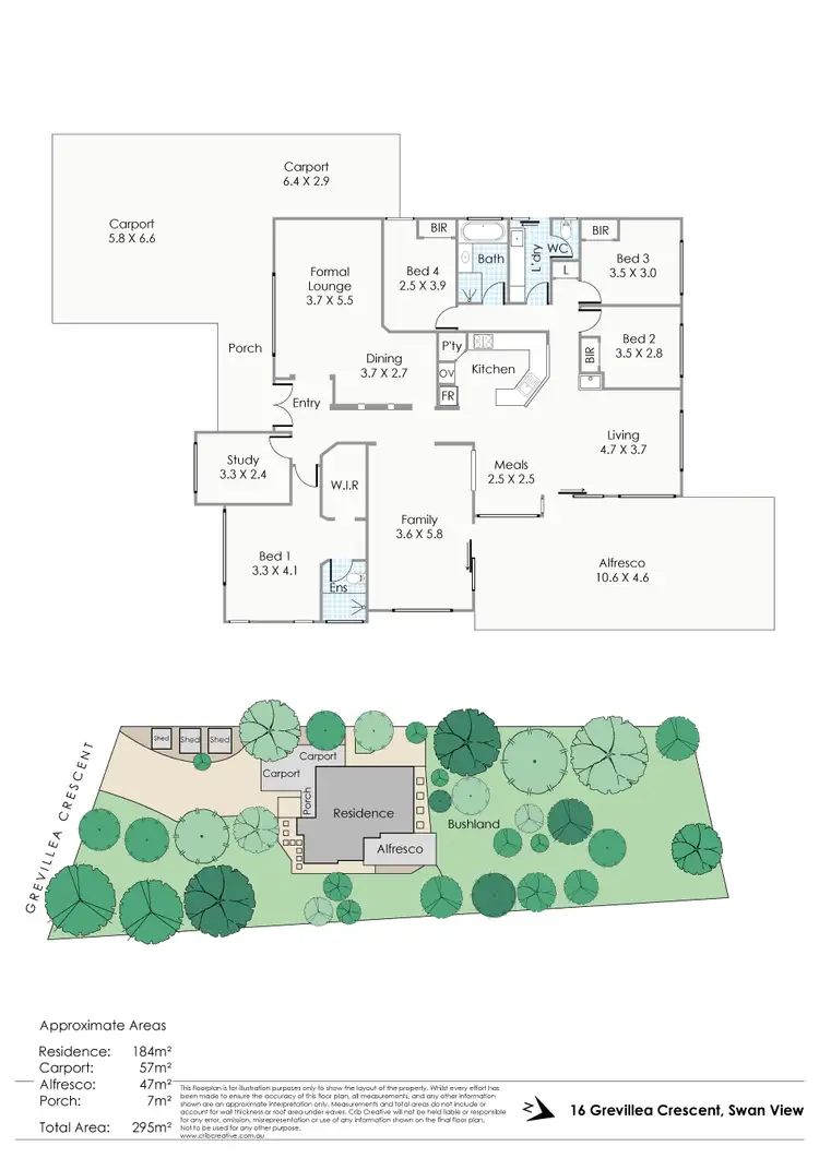 Floorplan of Homely house listing, 16 Grevillea Crescent, Swan View WA 6056
