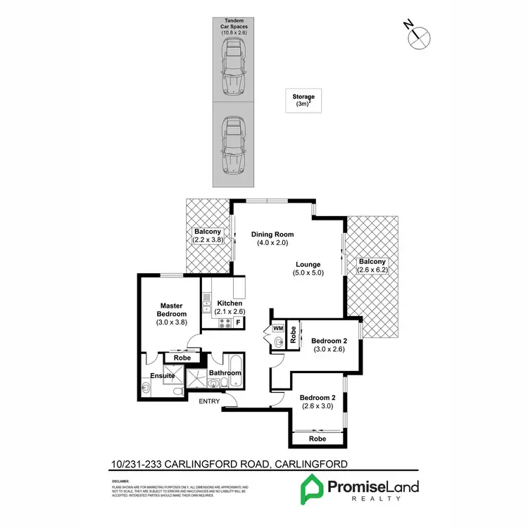 Floorplan of Homely apartment listing, 10/231-233 Carlingford Road, Carlingford NSW 2118