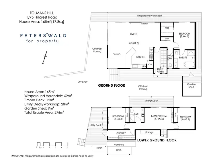Floorplan of Homely house listing, 1/75 Hillcrest Road, Tolmans Hill TAS 7007