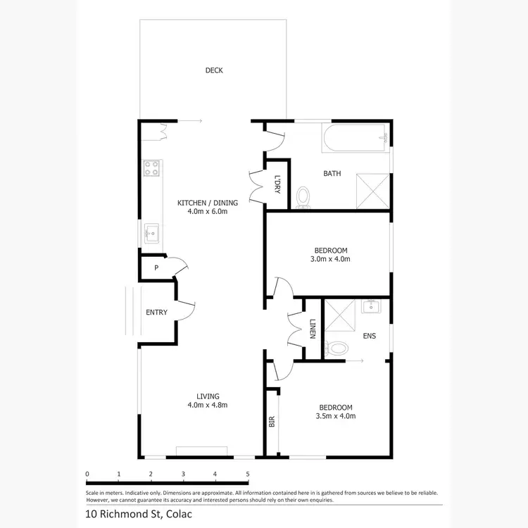 Floorplan of Homely house listing, 10 Richmond Street, Colac VIC 3250