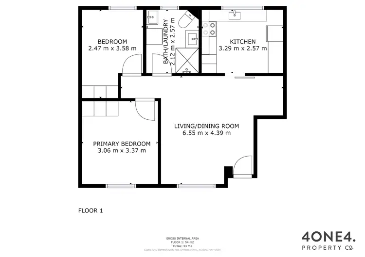 Floorplan of Homely unit listing, 2/43 Regent Street, Sandy Bay TAS 7005