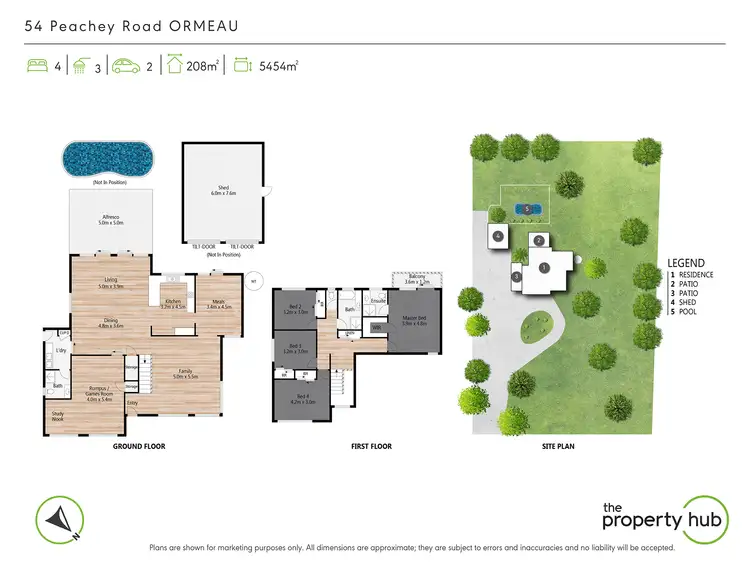 Floorplan of Homely rural property listing, 54 Peachey Road, Ormeau QLD 4208