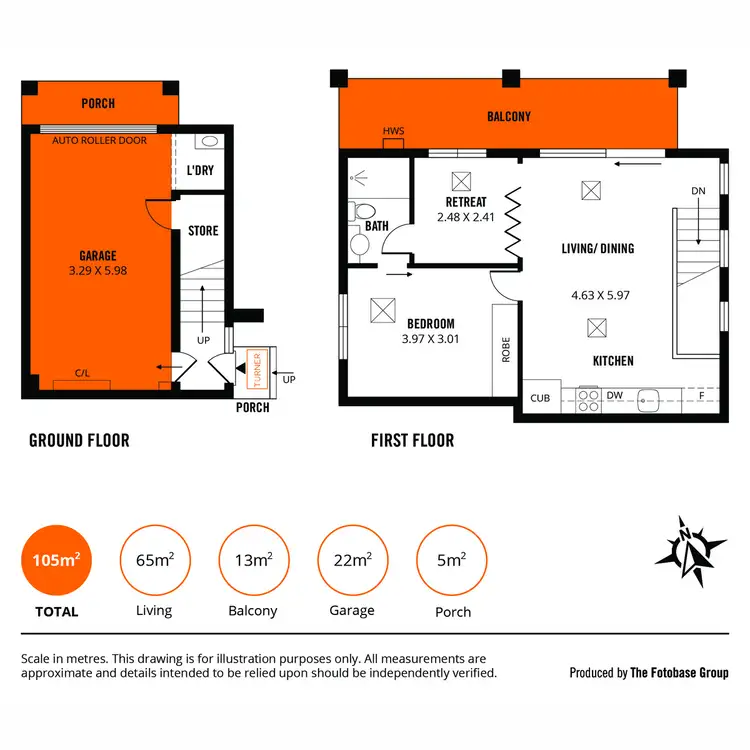 Floorplan of Homely townhouse listing, 32 Derby Lane, St Clair SA 5011
