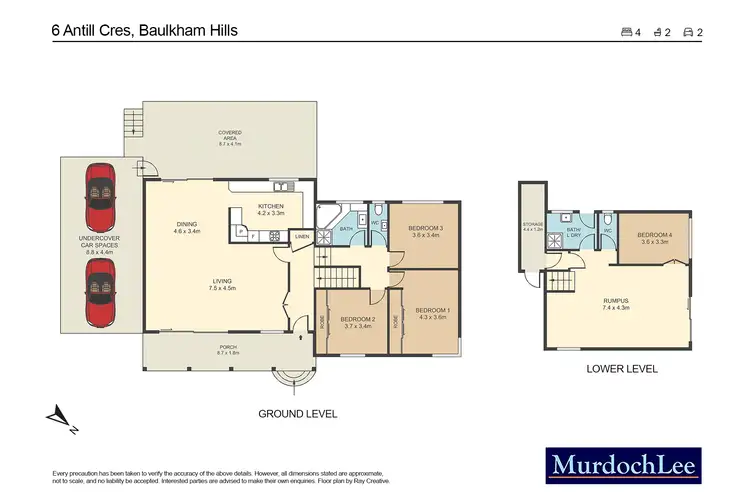 Floorplan of Homely house listing, 6 Antill Crescent, Baulkham Hills NSW 2153