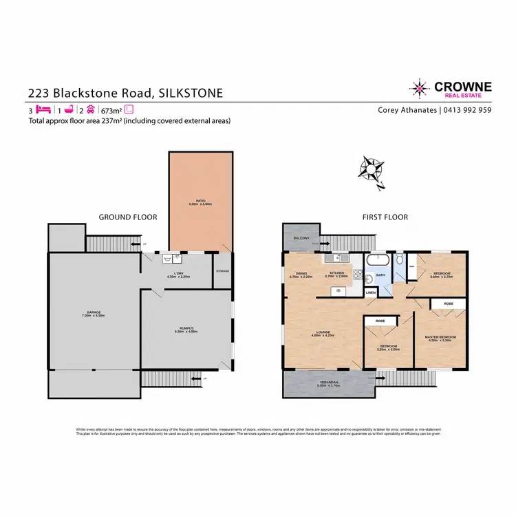 Floorplan of Homely house listing, 223 Blackstone Road, Silkstone QLD 4304