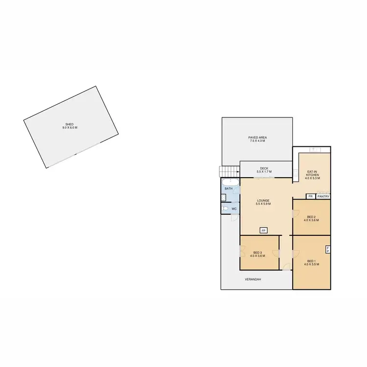 Floorplan of Homely house listing, 18 Ken Road, Geham QLD 4352