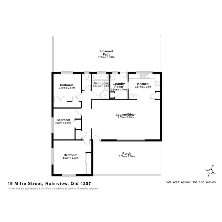 Floorplan of Homely house listing, 19 Mitre Street, Holmview QLD 4207
