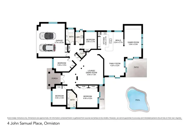 Floorplan of Homely house listing, 4 John Samuel Place, Ormiston QLD 4160