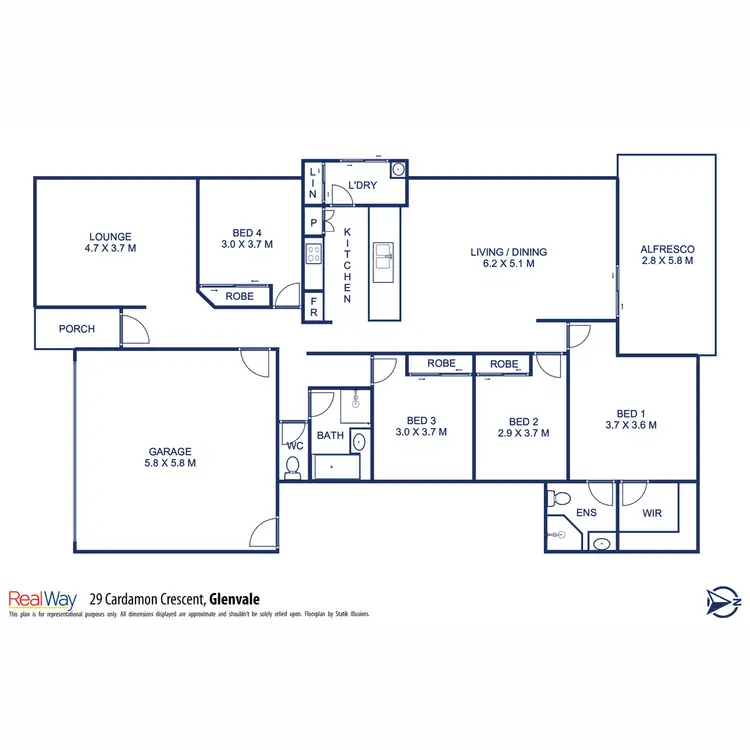 Floorplan of Homely house listing, 29 Cardamon Crescent, Glenvale QLD 4350