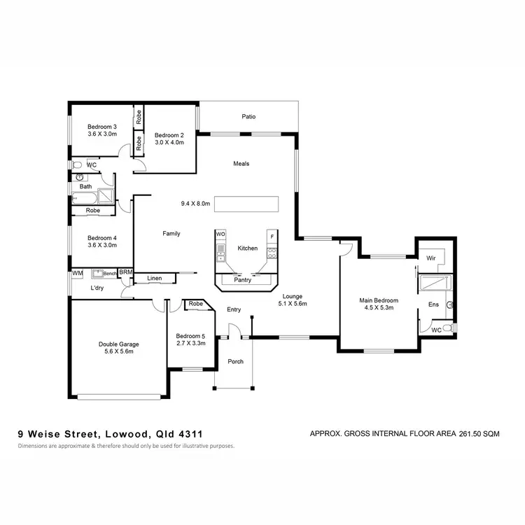 Floorplan of Homely house listing, 9 Weise Street, Lowood QLD 4311
