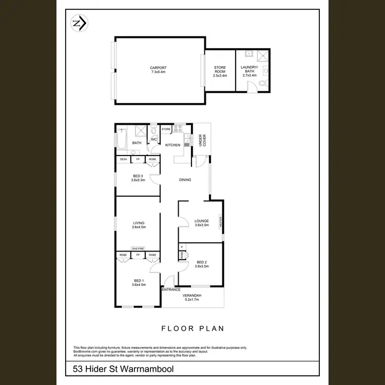 Floorplan of Homely house listing, 53 Hider Street, Warrnambool VIC 3280
