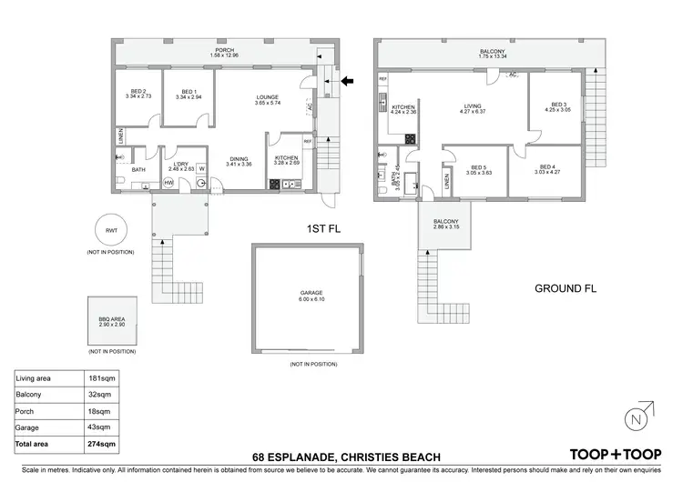 Floorplan of Homely house listing, 68 Esplanade, Christies Beach SA 5165