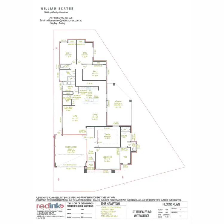 Floorplan of Homely house listing, 32 Heisler Boulevard, Brabham WA 6055