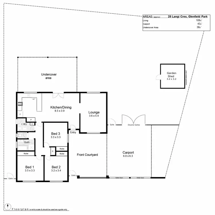 Floorplan of Homely house listing, 28 Langi Crescent, Glenfield Park NSW 2650