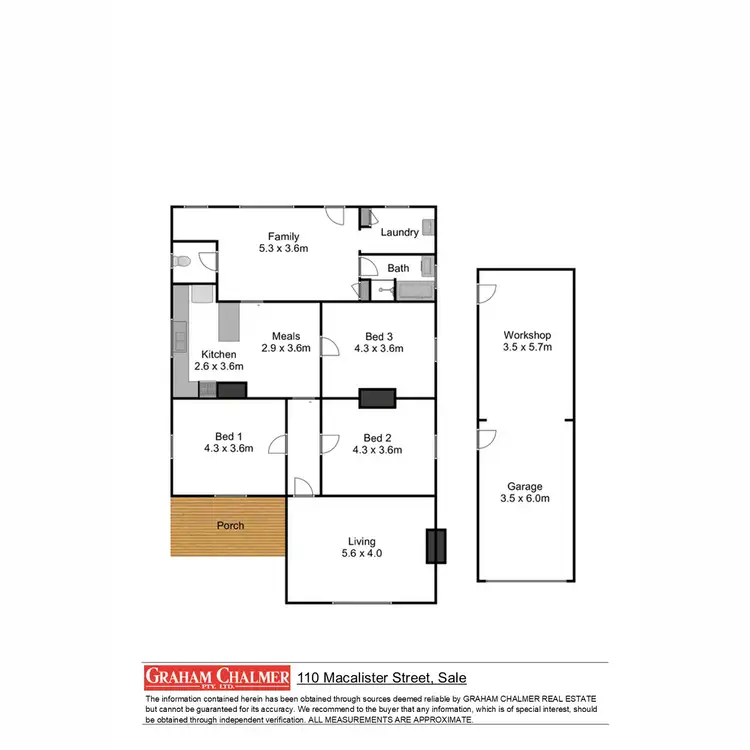 Floorplan of Homely house listing, 110 Macalister Street, Sale VIC 3850