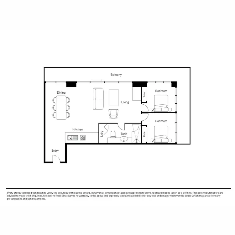 Floorplan of Homely apartment listing, 110/77 River Street, South Yarra VIC 3141