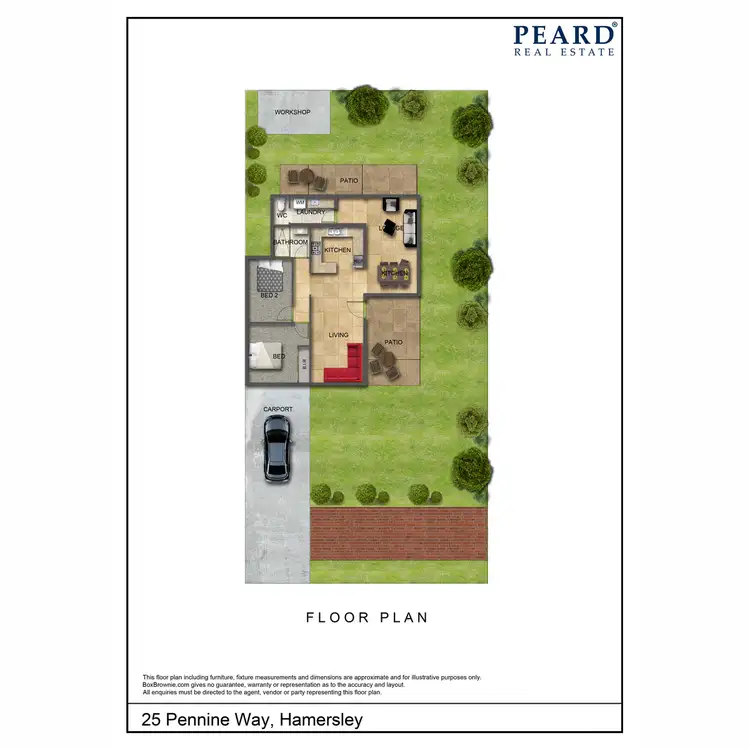 Floorplan of Homely unit listing, 25a Pennine Way, Hamersley WA 6022