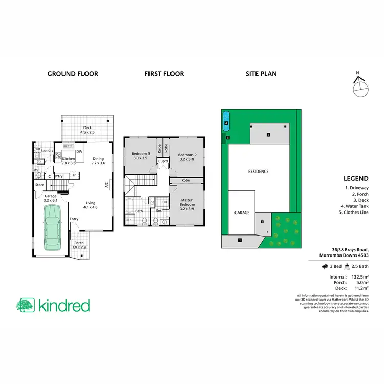 Floorplan of Homely townhouse listing, 36/38-48 Brays Road, Murrumba Downs QLD 4503