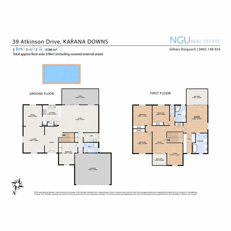 Floorplan of Homely house listing, 39 Atkinson Drive, Karana Downs QLD 4306