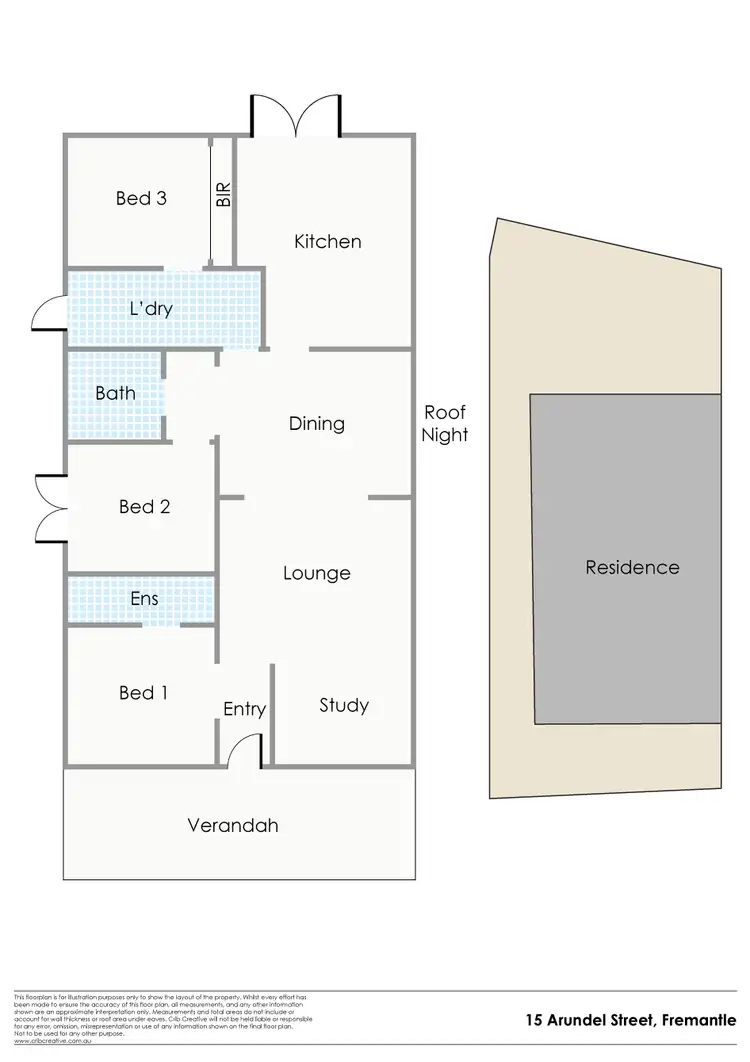 Floorplan of Homely house listing, 15 Arundel Street, Fremantle WA 6160
