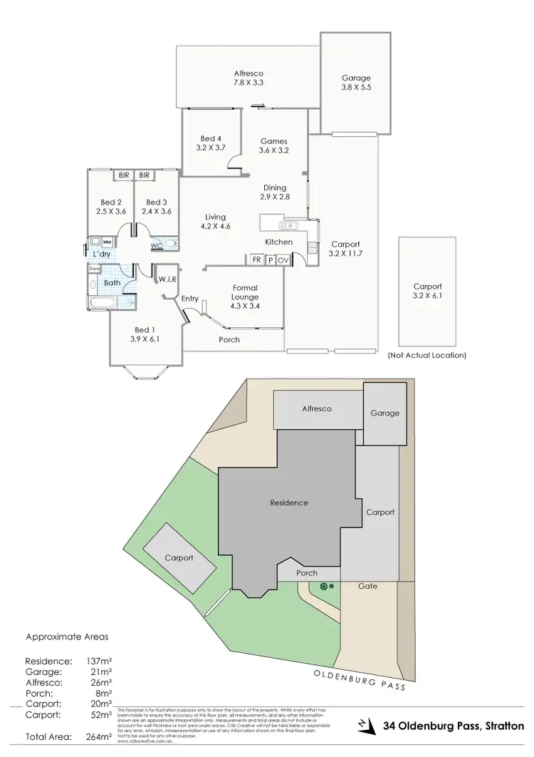 Floorplan of Homely house listing, 34 Oldenburg Pass, Stratton WA 6056
