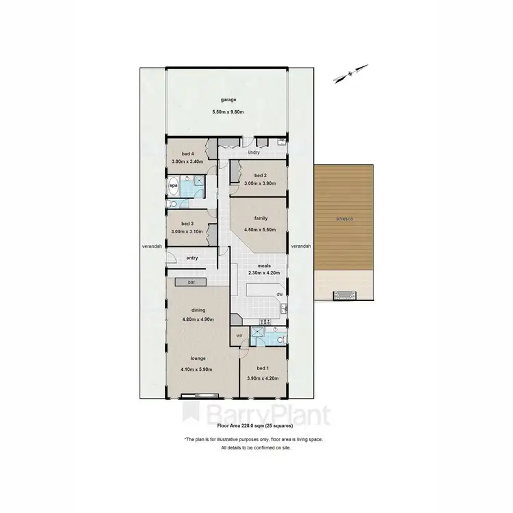 Floorplan of Homely house listing, 10 Bilocla Avenue, Cockatoo VIC 3781