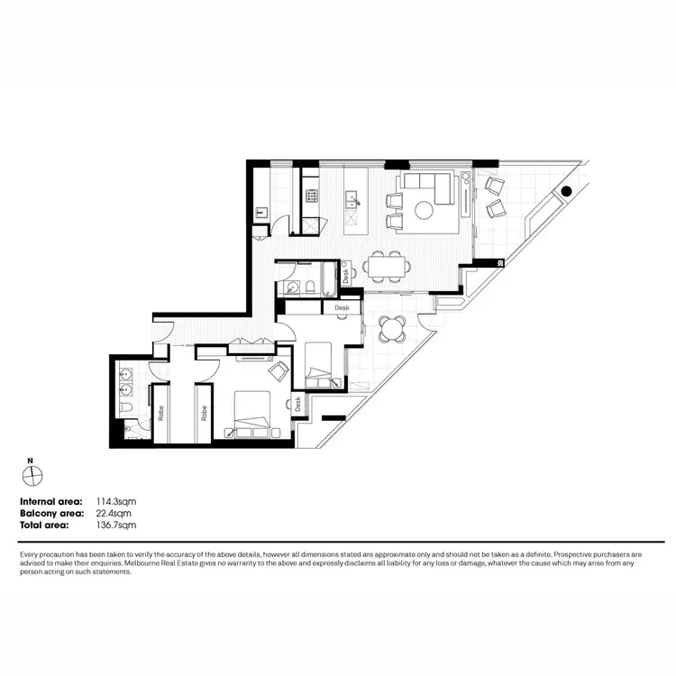 Floorplan of Homely apartment listing, 18/881 High Street, Armadale VIC 3143