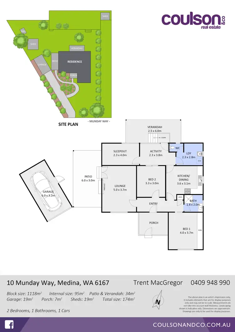 Floorplan of Homely house listing, 10 Munday Way, Medina WA 6167