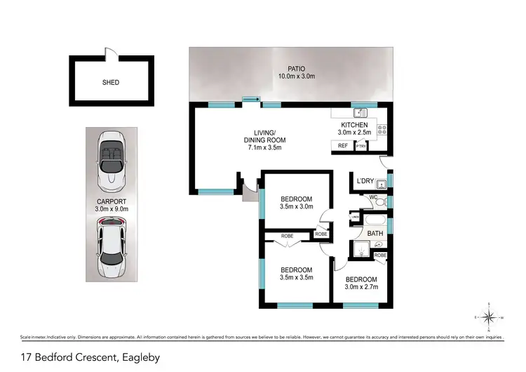 Floorplan of Homely house listing, 17 Bedford Crescent, Eagleby QLD 4207