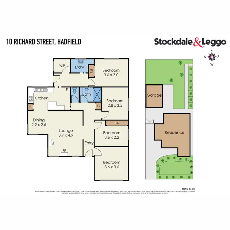 Floorplan of Homely house listing, 10 Richard Street, Hadfield VIC 3046