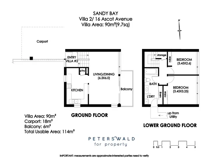 Floorplan of Homely block of units listing, 2/16 Ascot Avenue, Sandy Bay TAS 7005
