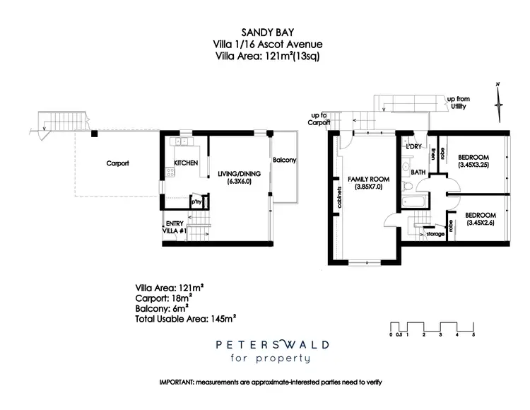Floorplan of Homely block of units listing, 1/16 Ascot Avenue, Sandy Bay TAS 7005