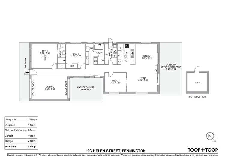 Floorplan of Homely house listing, 9C Helen Street, Pennington SA 5013