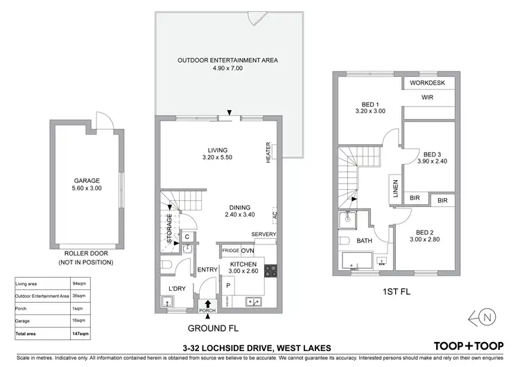 Floorplan of Homely house listing, 3/32 Lochside Drive, West Lakes SA 5021