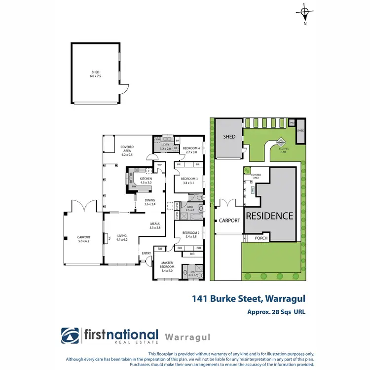 Floorplan of Homely house listing, 141 Burke Street, Warragul VIC 3820