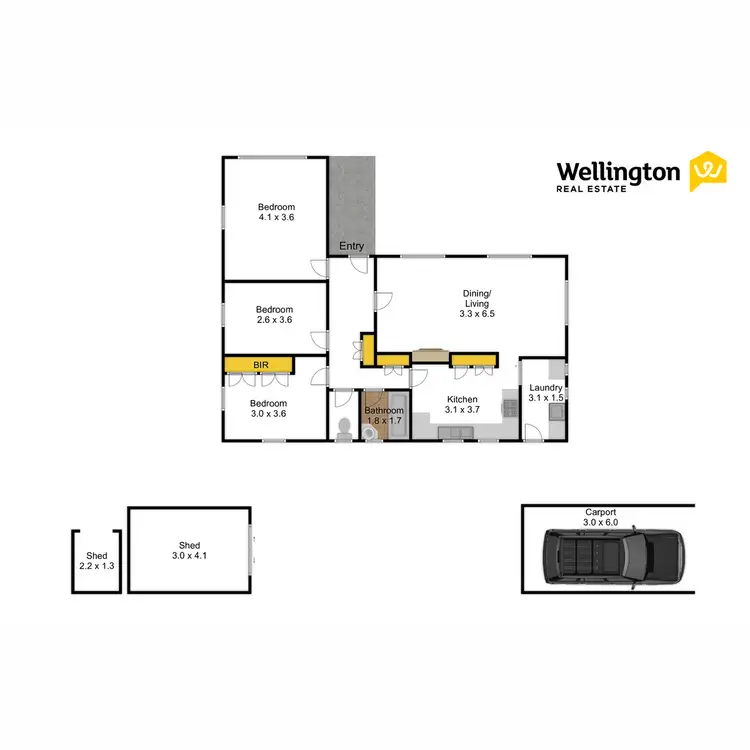 Floorplan of Homely house listing, 18 Stead Street, Sale VIC 3850
