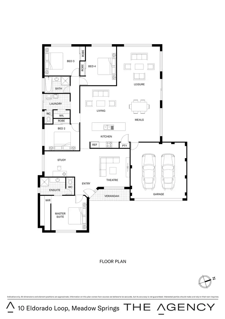 Floorplan of Homely house listing, 10 Eldorado Loop, Meadow Springs WA 6210