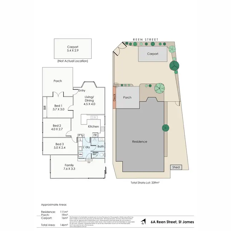Floorplan of Homely house listing, 6A Reen Street, St James WA 6102