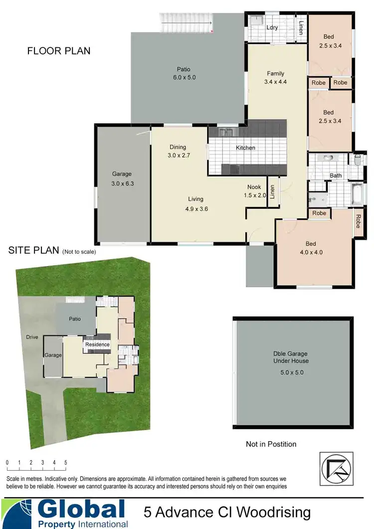 Floorplan of Homely house listing, 5 Advance Drive, Woodrising NSW 2284