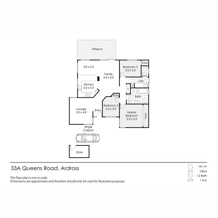 Floorplan of Homely house listing, 33B Queens Road, Ardross WA 6153