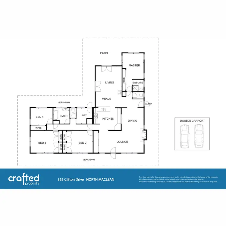 Floorplan of Homely house listing, 355 Clifton Drive, North Maclean QLD 4280
