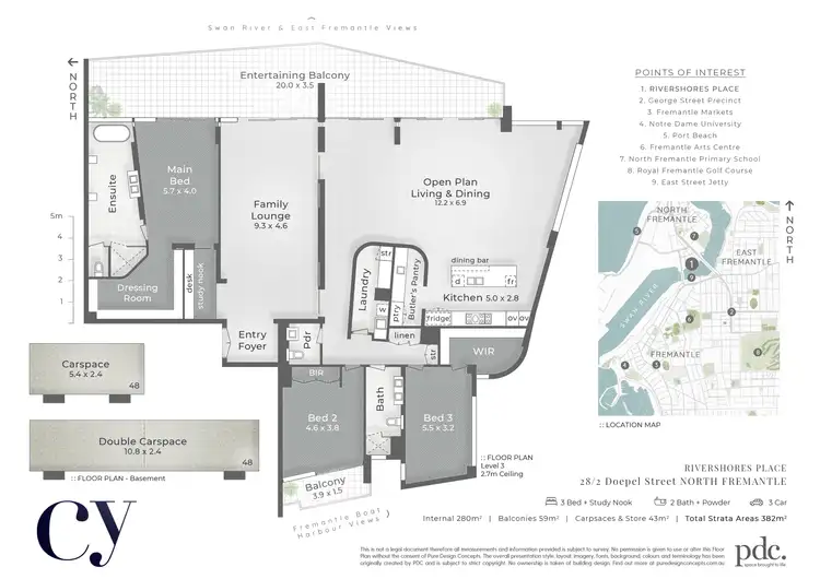 Floorplan of Homely apartment listing, 28/2 Doepel Street, North Fremantle WA 6159