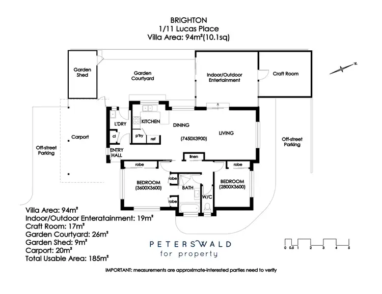 Floorplan of Homely villa listing, 1/11 Lucas Place, Brighton TAS 7030