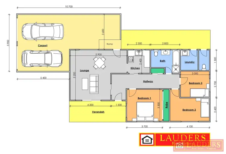 Floorplan of Homely house listing, 16 Blue Gum Avenue, Wingham NSW 2429