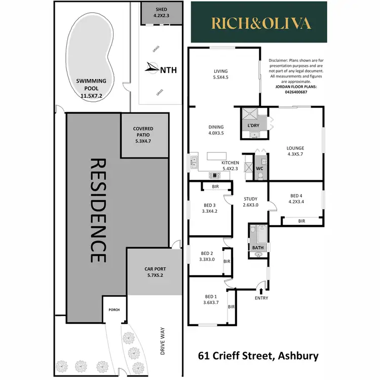 Floorplan of Homely house listing, 61 Crieff Street, Ashbury NSW 2193