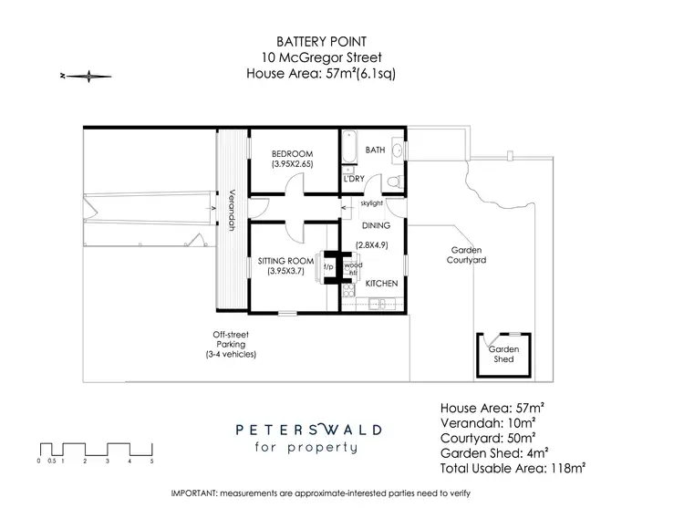 Floorplan of Homely house listing, 10 McGregor Street, Battery Point TAS 7004